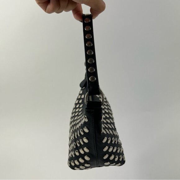 Rare Prada Vintage Antic Stud-Embellished Pochette - Picture 10 of 11